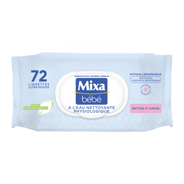 Mixa Bebe Lingettes A L Eau Nettoyante Physiologique Lunea Cosmetics